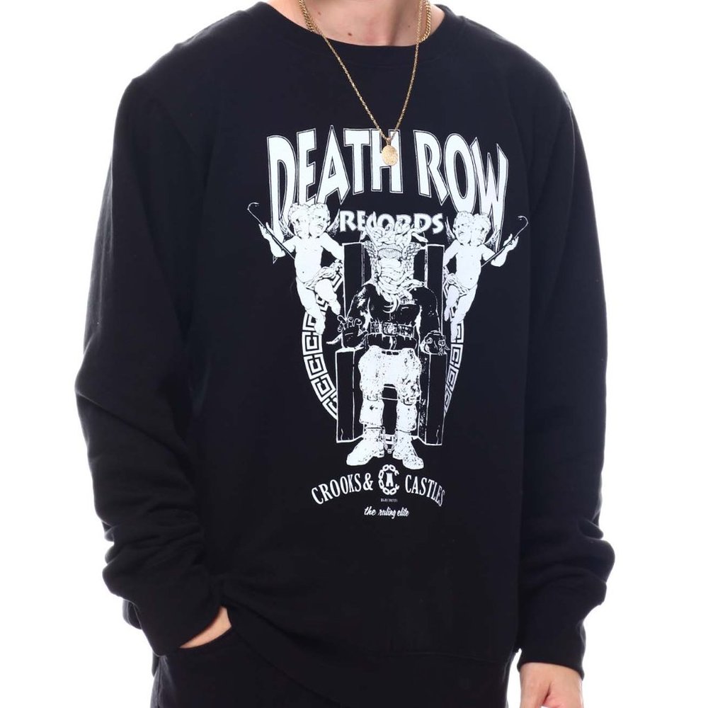 Mens Crooks & Castles x Death Row Records sweatshirt Large